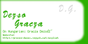 dezso gracza business card